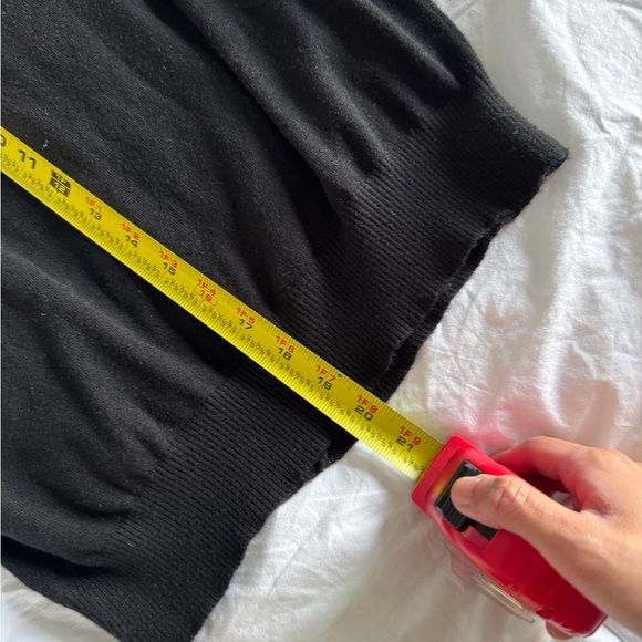 Black Button-Up Knit Sweater Vest | Women's Size Small | Classic Layering Piece - Picture 3 of 9